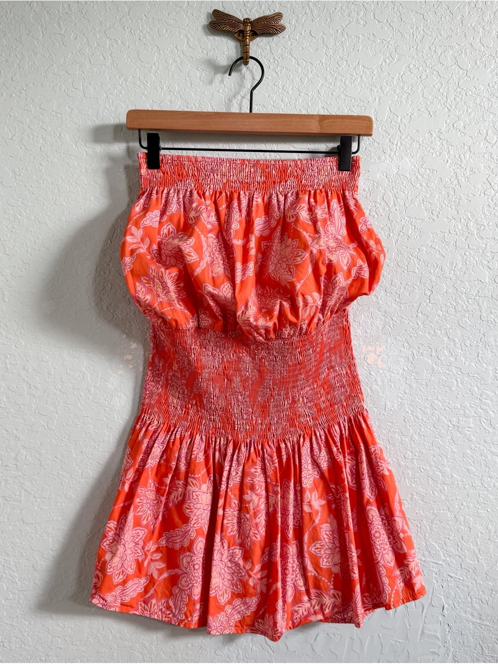 OLIVACEOUS•Strapless Boho Mini Dress•Size Medium